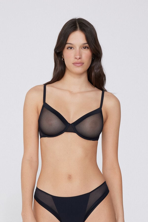 Tezenis Sujetador balconette de tul Paris Essential
