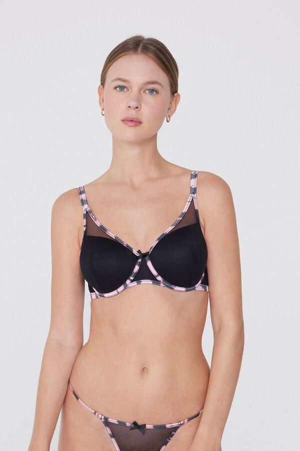 Tezenis Sujetador Balconette Prague Cobertura Total Soft Animalier