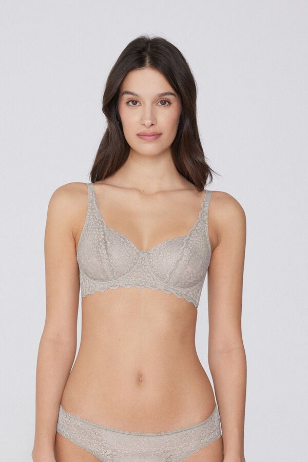 Tezenis Sujetador Balconette Sin Relleno De Encaje Reciclado Paris