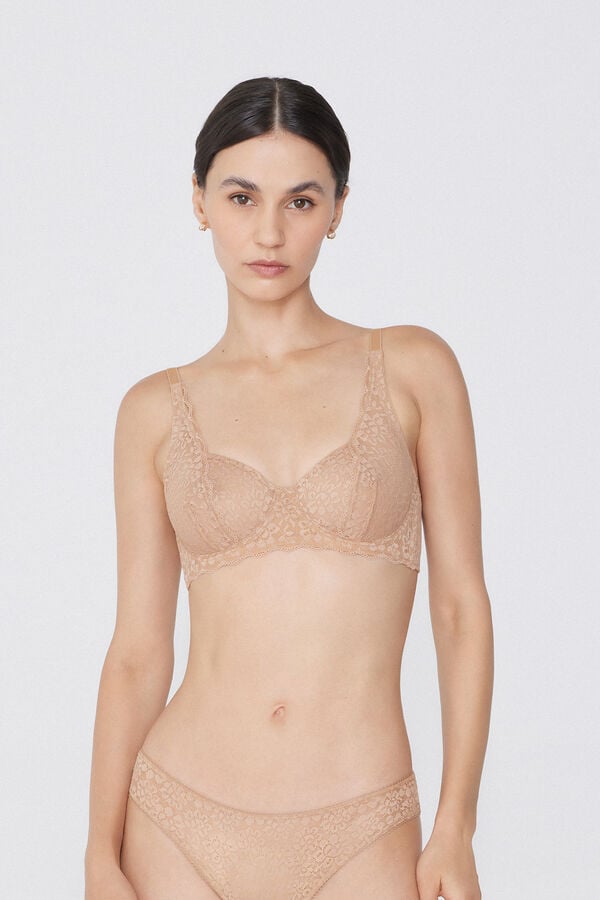 Tezenis Sujetador balconette sin relleno de encaje reciclado Paris