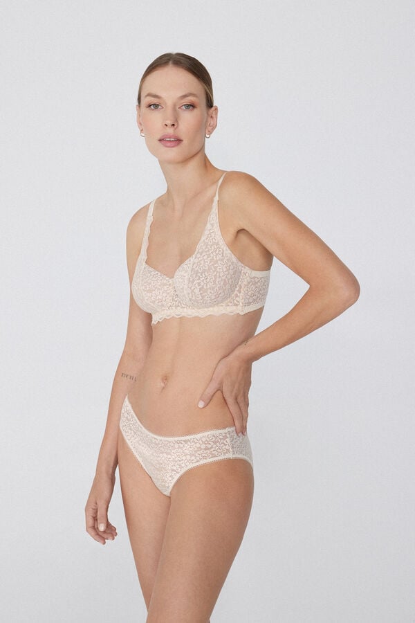 Tezenis Sujetador Balconette Sin Relleno De Encaje Reciclado Paris