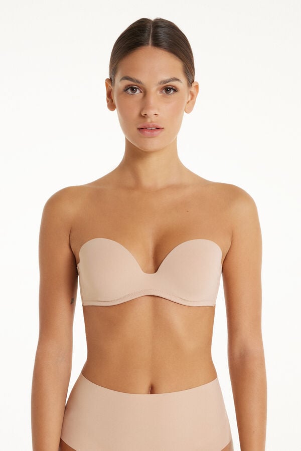 Tezenis Sujetador bandeau acolchado de microfibra reciclada de New York