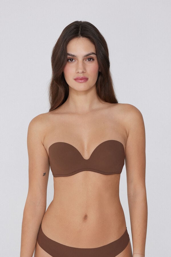 Tezenis Sujetador bandeau acolchado de microfibra reciclada de New York