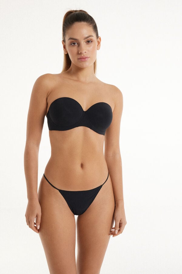 Tezenis Sujetador Bandeau Con Relleno Ligero De Microfibra Reciclada Full Coverage