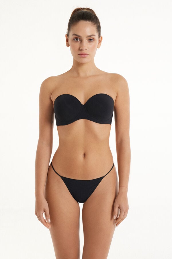 Tezenis Sujetador Bandeau Con Relleno Ligero De Microfibra Reciclada Full Coverage