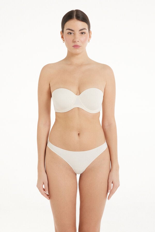Tezenis Sujetador Bandeau Con Relleno Ligero De Microfibra Reciclada Full Coverage