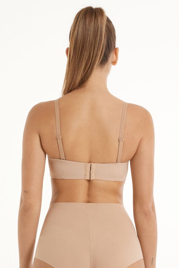 Tezenis Sujetador Bandeau Con Relleno Ligero De Microfibra Reciclada Full Coverage