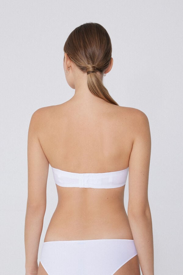 Tezenis Sujetador Bandeau Con Relleno Ligero De Microfibra Reciclada Full Coverage