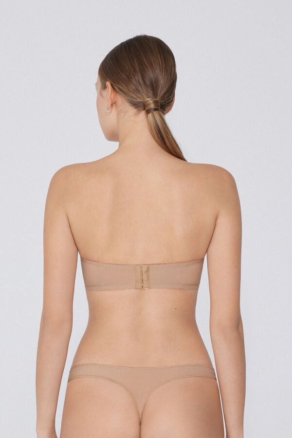 Tezenis Sujetador Bandeau Escotado Con Relleno De Microfibra Reciclada