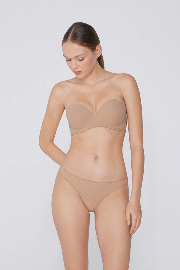 Tezenis Sujetador Bandeau Escotado Con Relleno De Microfibra Reciclada