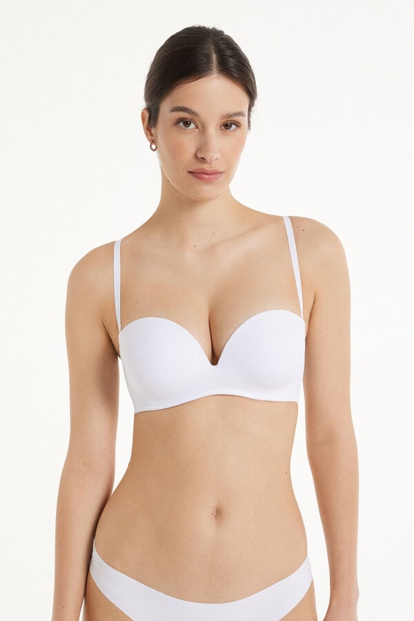 Tezenis Sujetador Bandeau Escotado Con Relleno De Microfibra Reciclada