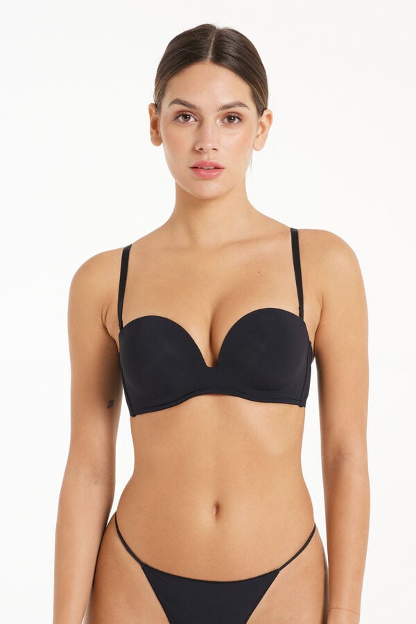 Tezenis Sujetador Bandeau Escotado Con Relleno De Microfibra Reciclada