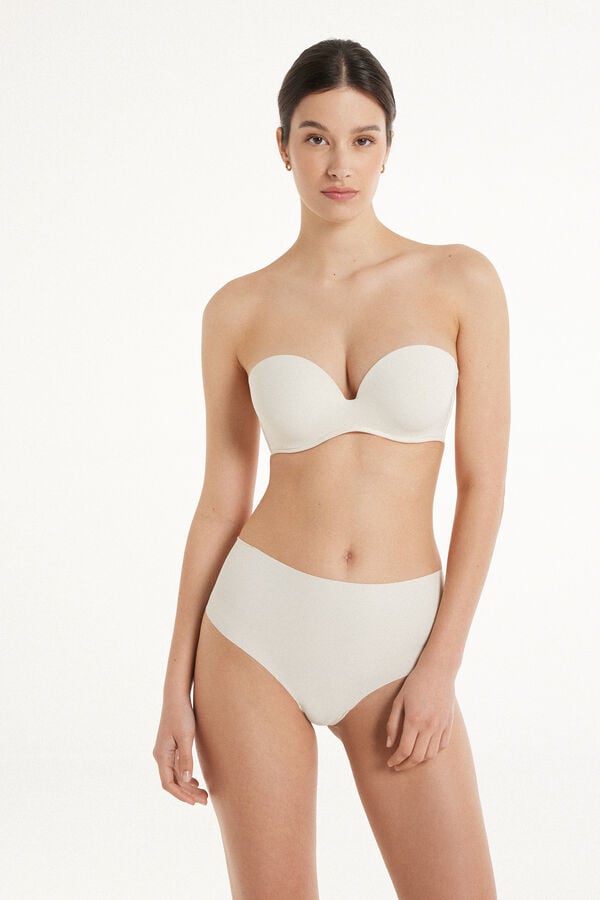 Tezenis Sujetador Bandeau Escotado Con Relleno De Microfibra Reciclada