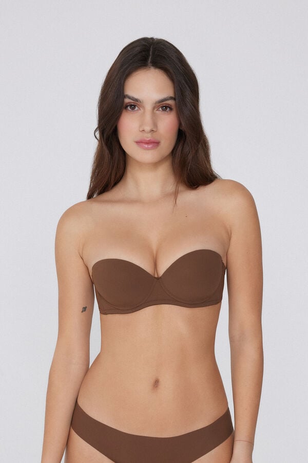 Tezenis Sujetador Bandeau Superrelleno Madrid De Microfibra Reciclada