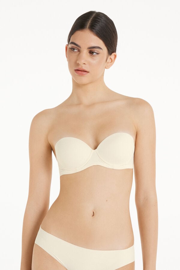 Tezenis Sujetador Bandeau Superrelleno Madrid De Microfibra Reciclada