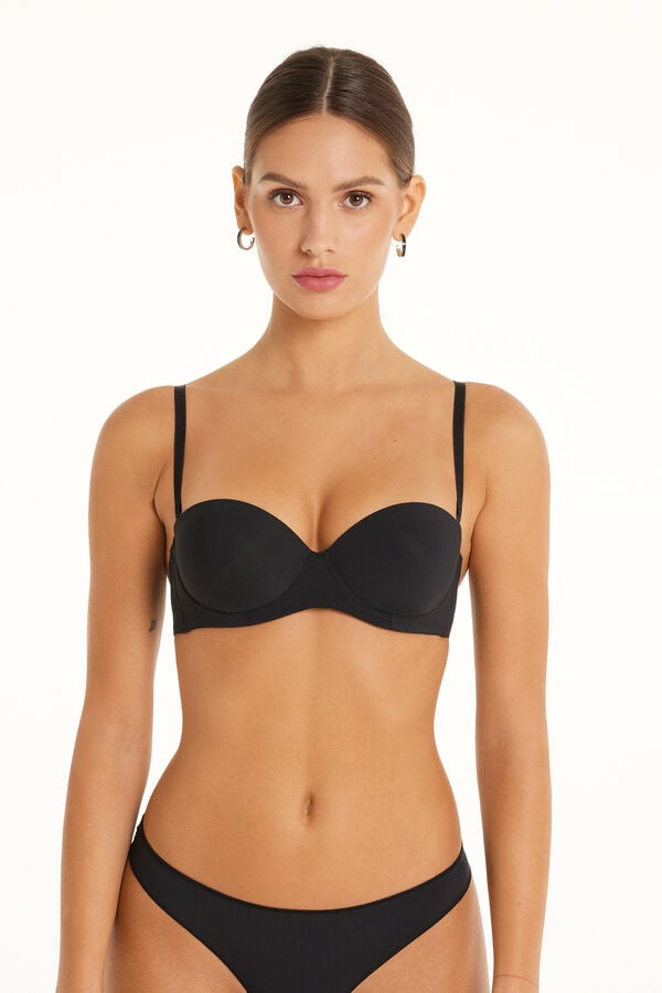 Tezenis Sujetador Bandeau Superrelleno Madrid de Microfibra Reciclada