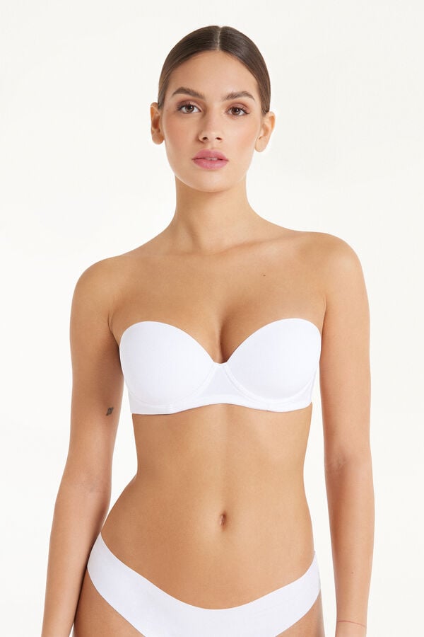 Tezenis Sujetador Bandeau Superrelleno Madrid de Microfibra Reciclada