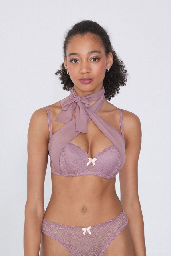 Tezenis Sujetador Bandeau Superrelleno Soft Mauve Chiffon Madrid