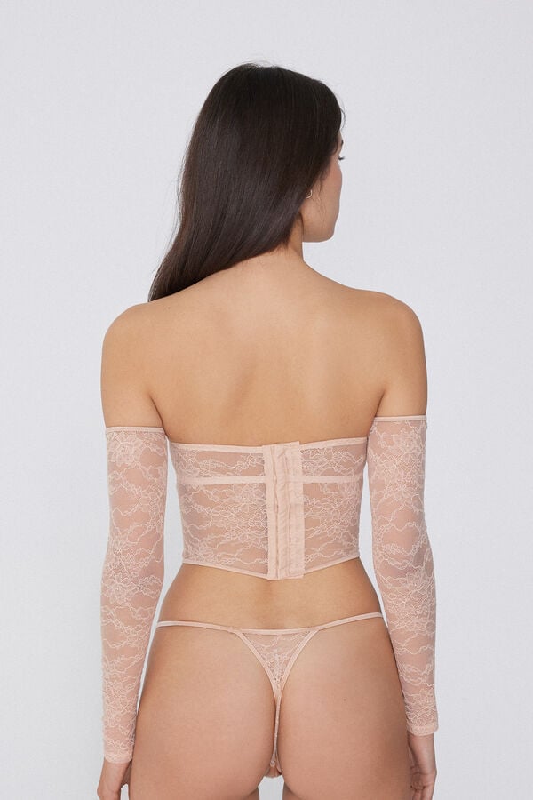 Tezenis Sujetador Bra Top De Manga Larga Divine Nudes