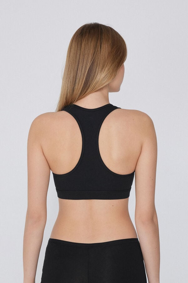 Tezenis Sujetador Brasier Escote Americano Algodón Elástico