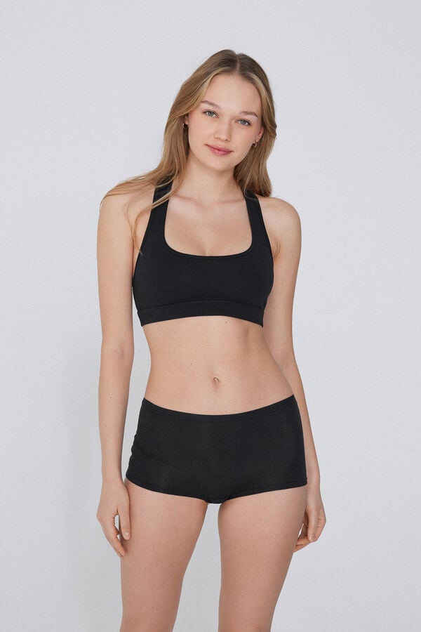 Tezenis Sujetador Brasier Escote Americano Algodón Elástico