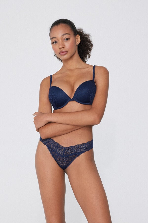 Tezenis Sujetador Push-Up Con Relleno De Encaje Reciclado Venice