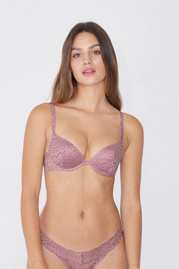 Tezenis Sujetador Push-Up con Relleno de Encaje Reciclado Venice