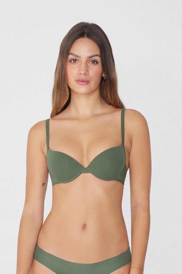 Tezenis Sujetador Push-Up de Algodón Orgánico Athens