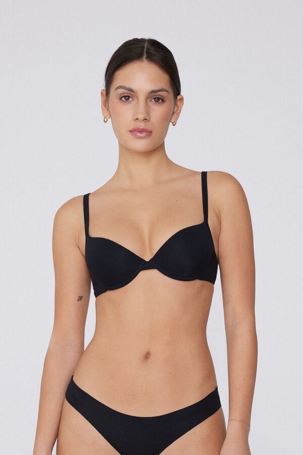 Tezenis Sujetador Push-Up de Algodón Orgánico Athens