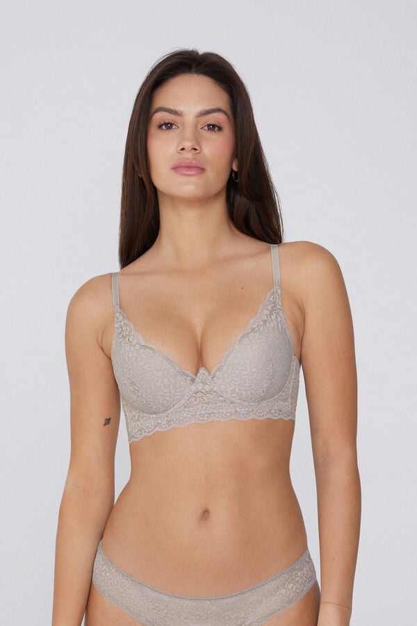 Tezenis Sujetador Super Push-Up de Encaje Reciclado Malibù