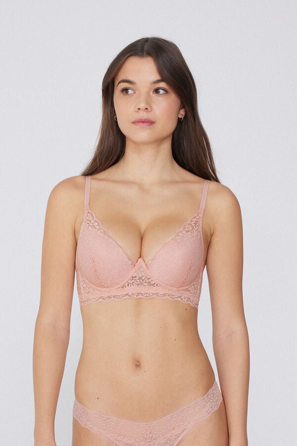 Tezenis Sujetador Super Push-Up de Encaje Reciclado Malibù