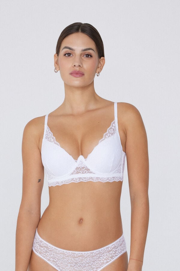 Tezenis Sujetador Super Push-Up de Encaje Reciclado Malibù