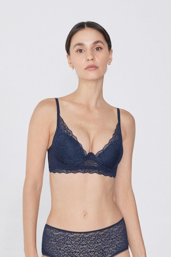 Tezenis Sujetador Super Push-Up de Encaje Reciclado Malibù