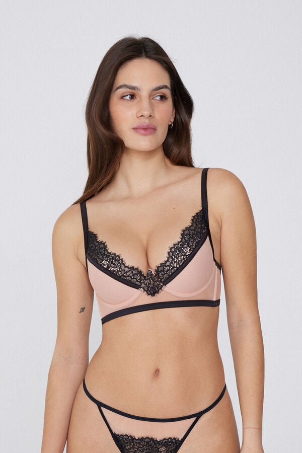 Tezenis Sujetador Super Push-up Malibù Rose Shadow Luxe