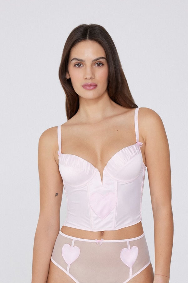 Tezenis Sujetador Tipo Top Push-Up con Relleno Sweetheart