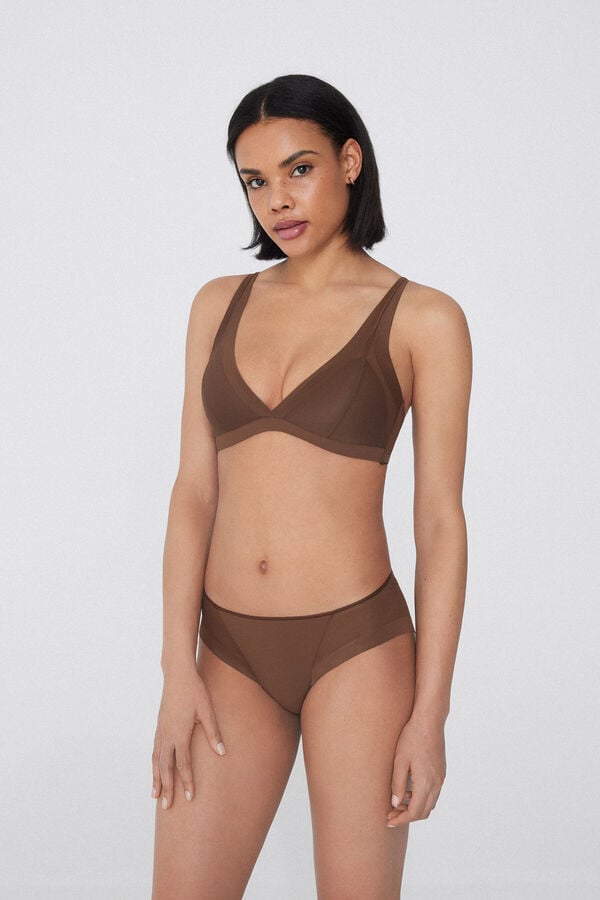 Tezenis Sujetador Triangular Con Relleno Ligero De Tul Havana Essential