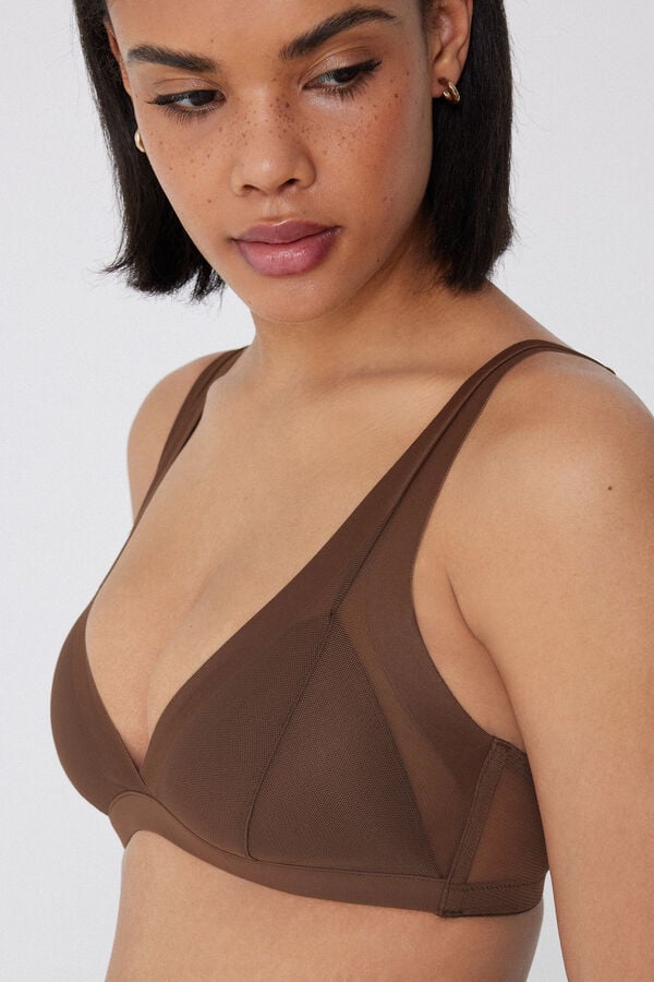 Tezenis Sujetador Triangular Con Relleno Ligero De Tul Havana Essential