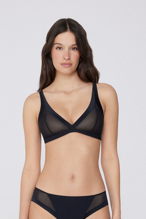 Tezenis Sujetador Triangular Con Relleno Ligero De Tul Havana Essential