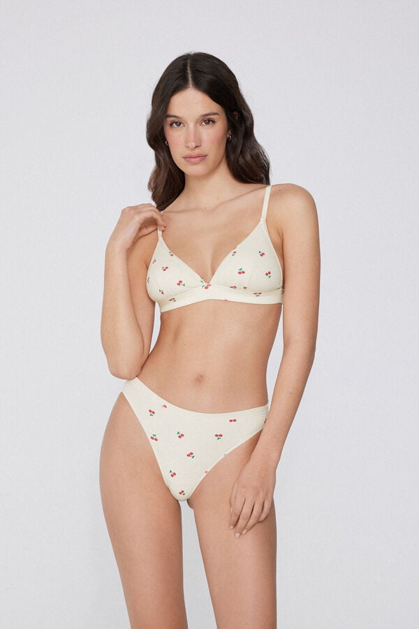 Tezenis Sujetador Triángulo Algodón Lisbon Comfy Rib