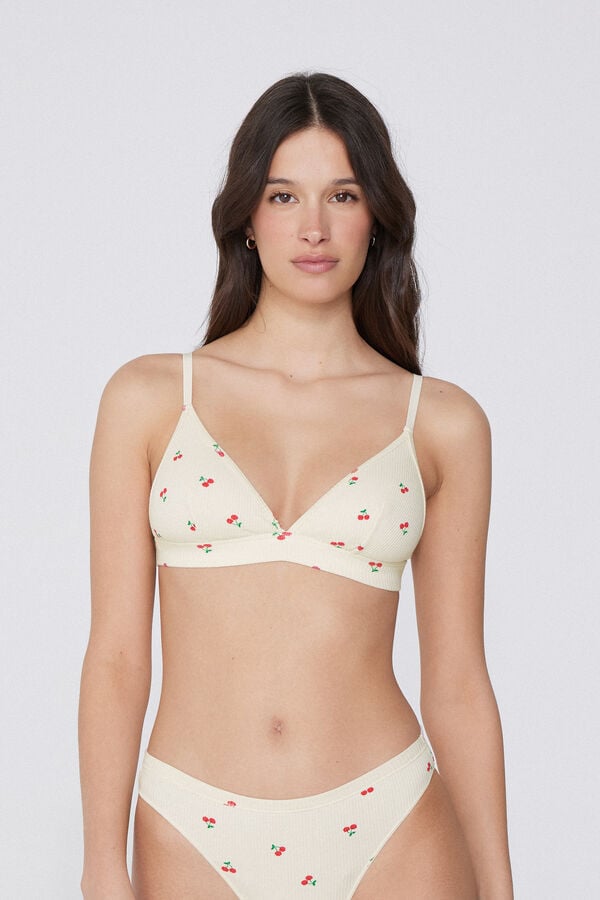 Tezenis Sujetador Triángulo Algodón Lisbon Comfy Rib