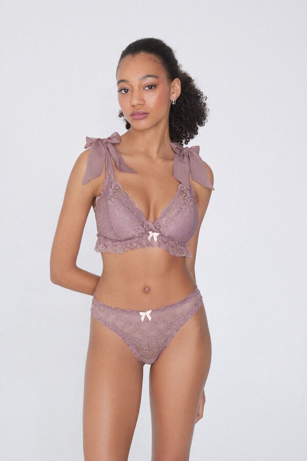 Tezenis Sujetador Triángulo Con Copas De Espuma Fina Soft Mauve Chiffon Havana