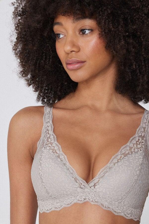 Tezenis Sujetador Triángulo De Encaje Reciclado Havana