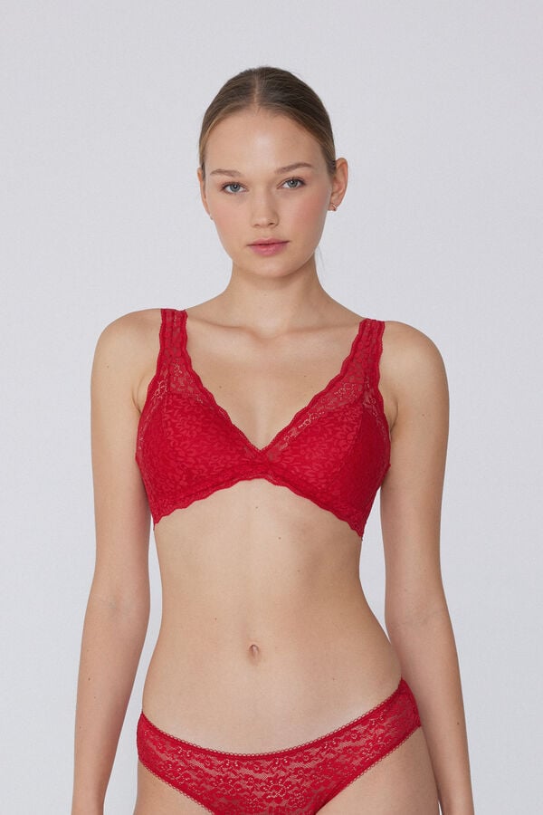 Tezenis Sujetador Triángulo De Encaje Reciclado Havana