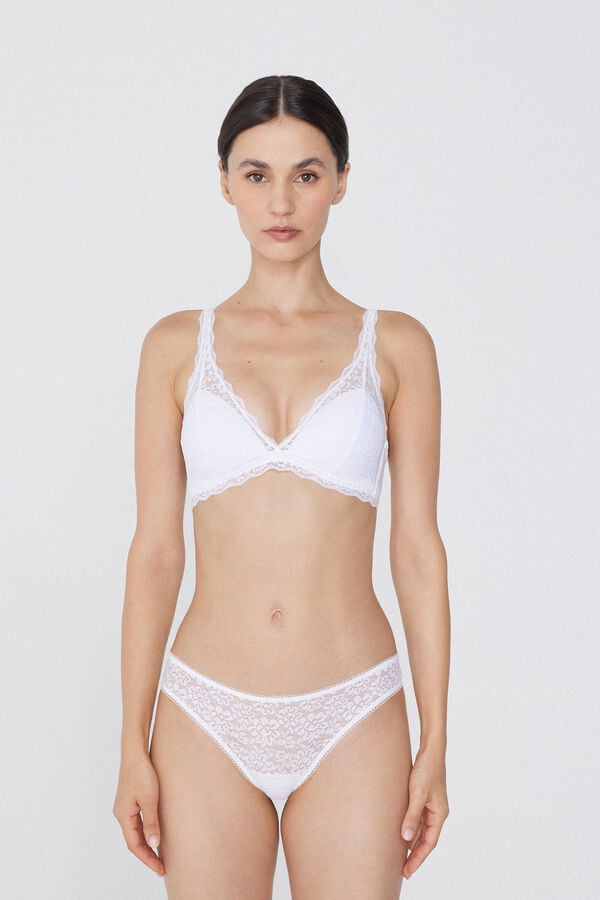 Tezenis Sujetador Triángulo De Encaje Reciclado Havana