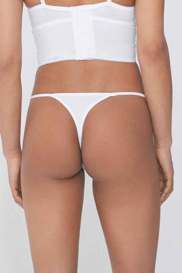 Tezenis Tanga Tira Lateral Fina De Algodón Fairy Princess