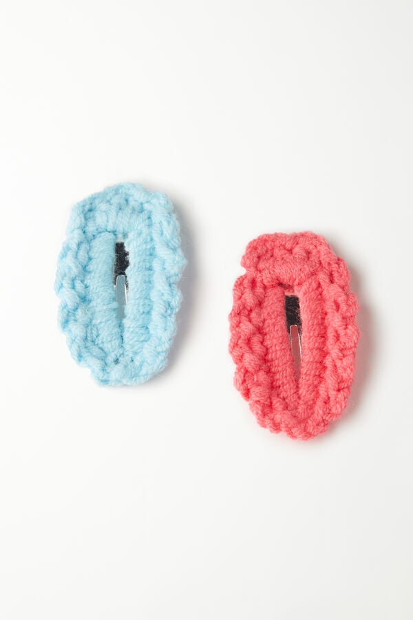 Tezenis 2 Pasadores De Pelo De Ganchillo Para Niña