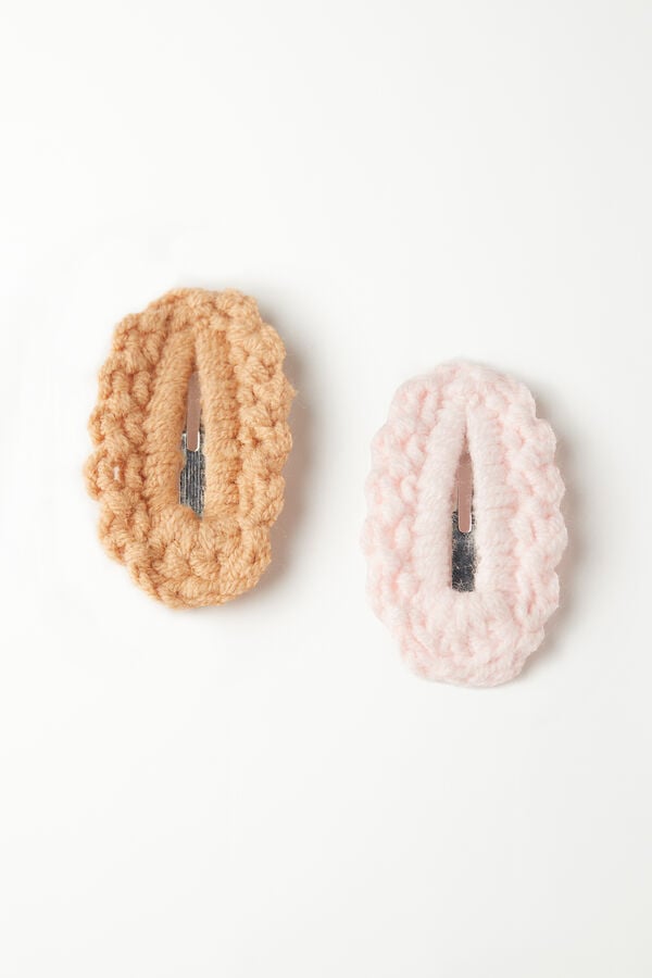 Tezenis 2 Pasadores De Pelo De Ganchillo Para Niña