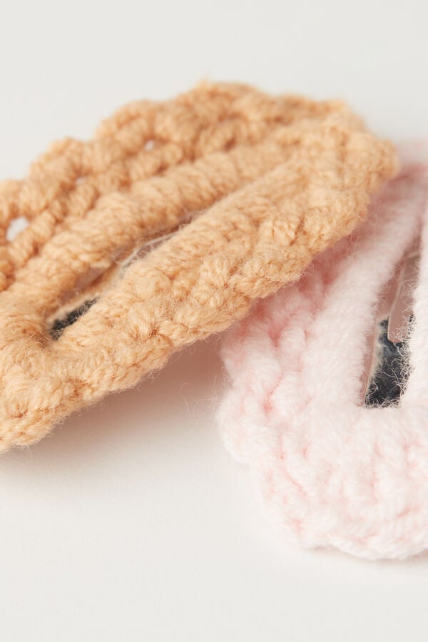 Tezenis 2 Pasadores De Pelo De Ganchillo Para Niña