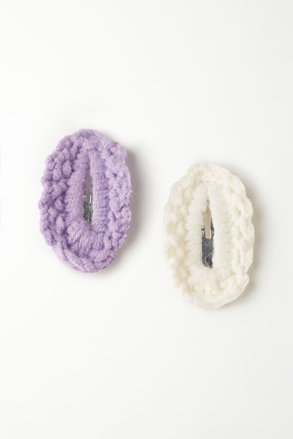 Tezenis 2 Pasadores De Pelo De Ganchillo Para Niña