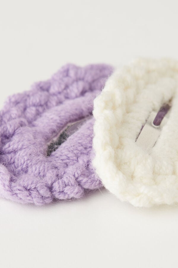 Tezenis 2 Pasadores De Pelo De Ganchillo Para Niña